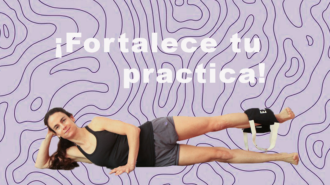 Practica con el peso de yoga o sandbag junto a Amparo Phillips